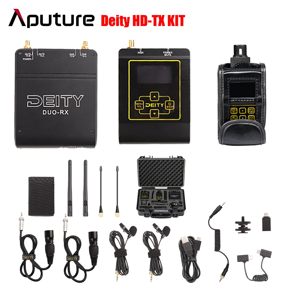 

Микрофон Aputure Deity, 2,4 ГГц, OLED-дисплей 100 м, XLR/TRS