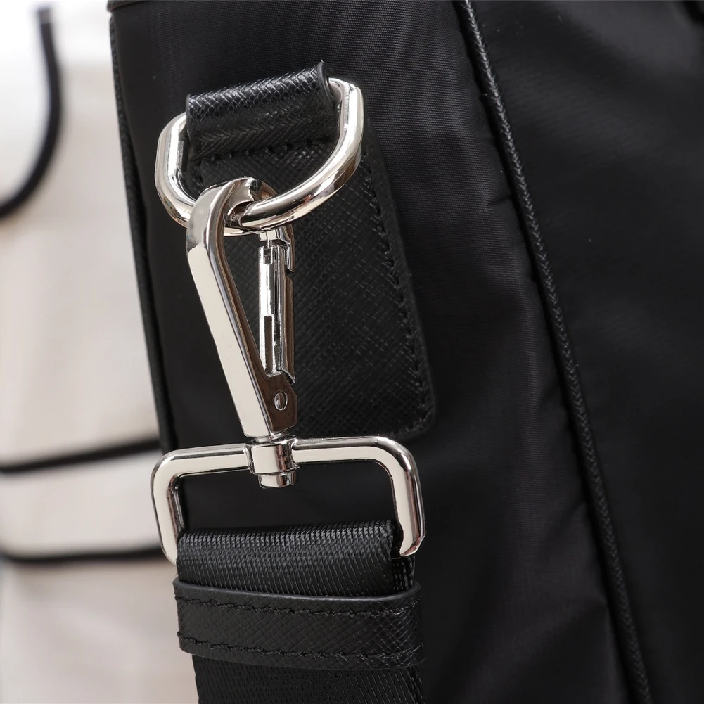 

Men's Black Nylon Briefcase Office Business Briefcase Large Capacity Handbag Waterproof Men's Computer Bag