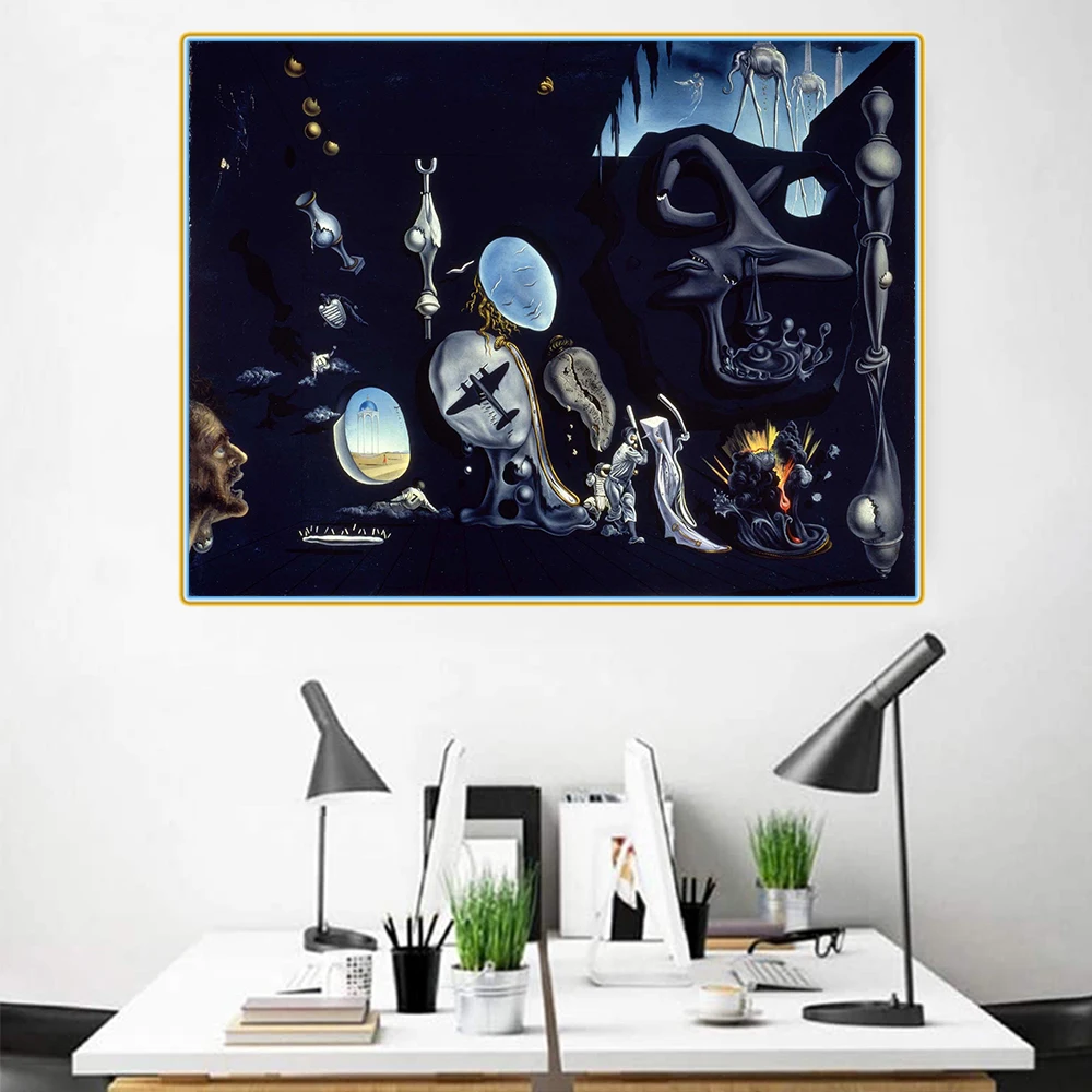 Citon Salvador Dali Uranium and Atomica Melancholica Idyll Canvas Холст Картина маслом художественное