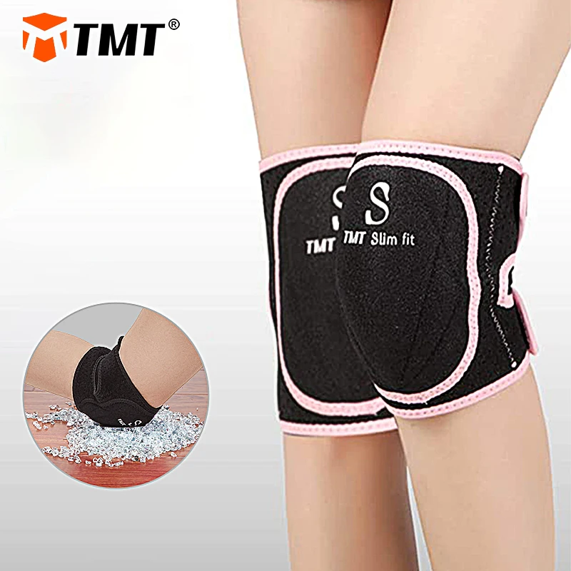 

TMT 2PCS Women Knee Pads for Children Dance Volleyball Football Yoga Sport Protective Sleeve with Arthritic Sponge Protector Pad