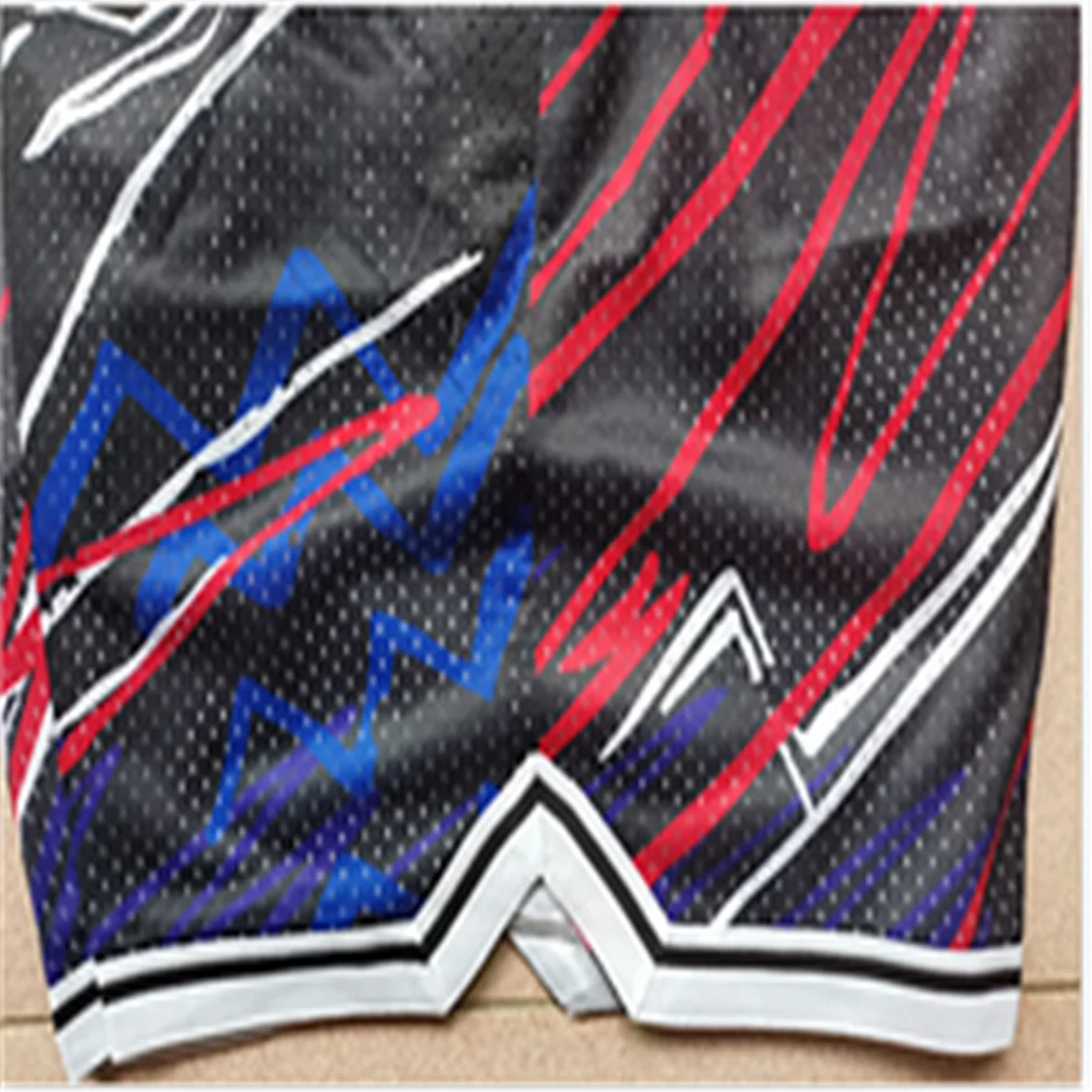 

Basketball Shorts Vintage White Density Embroidered Pocket Basketball Shorts For Men High Quality Fashion Design