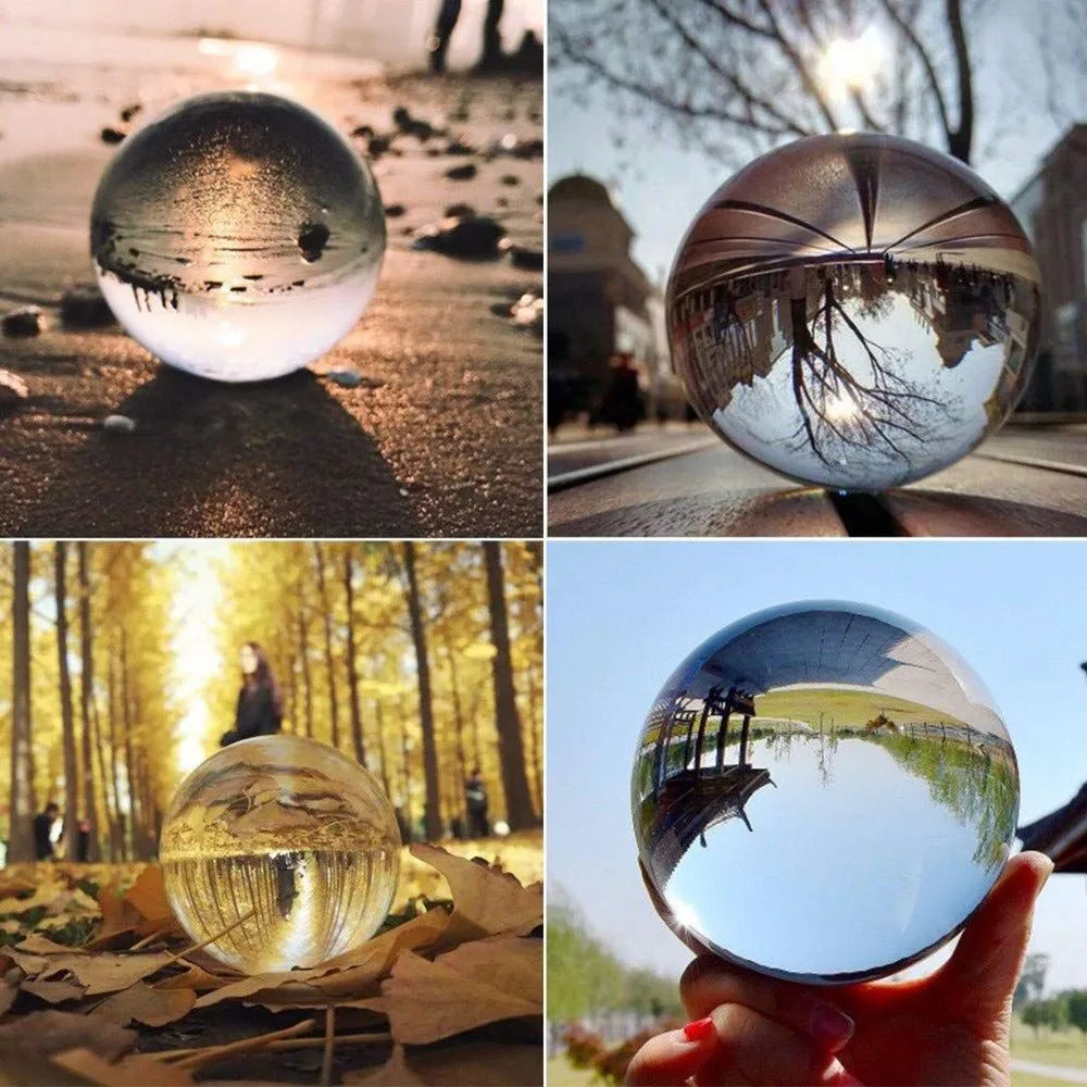 1 шт. прозрачный стеклянный хрустальный шар Lensball фотореквизит Декор подарок