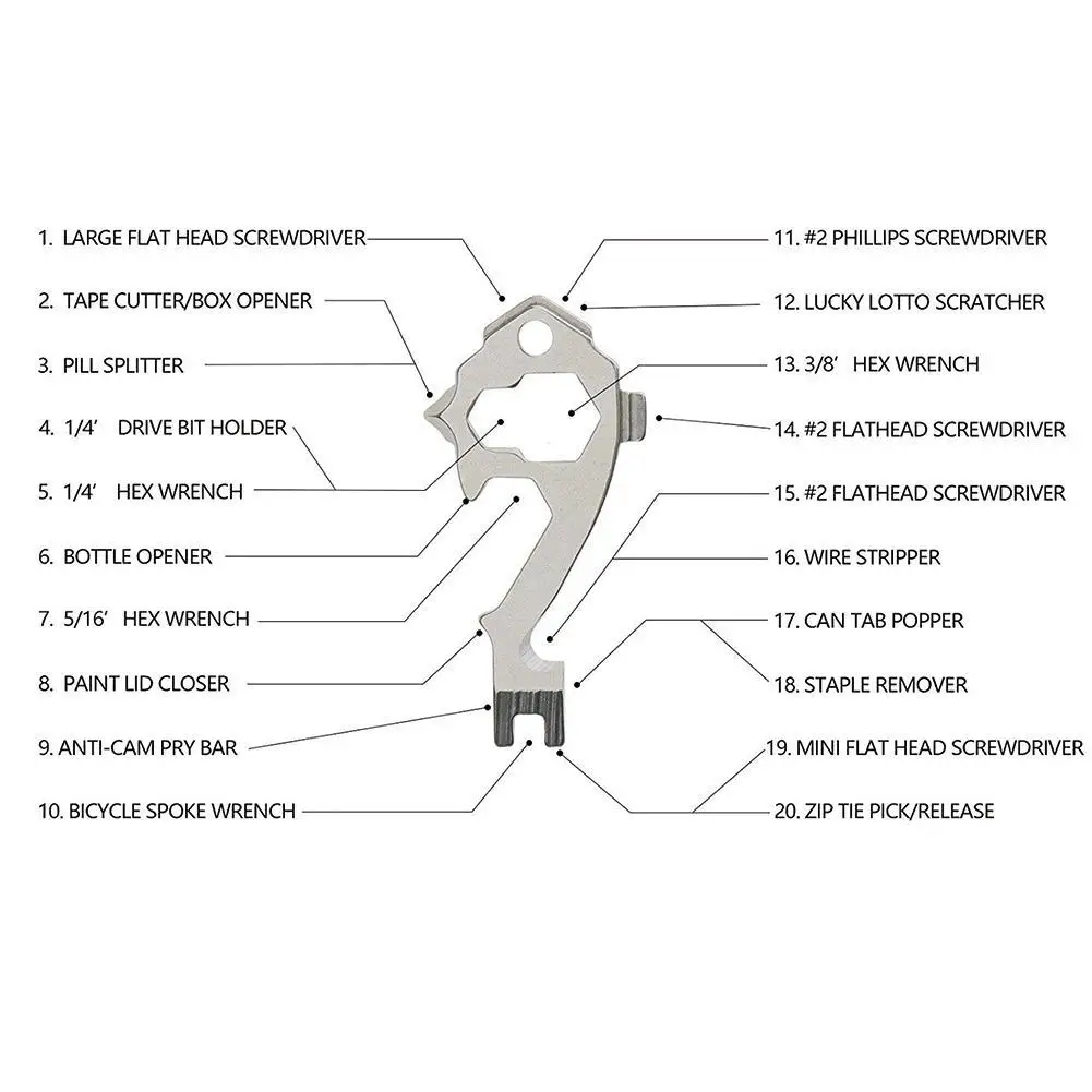 Многофункциональный инструмент для кемпинга на открытом воздухе портативный 20 в