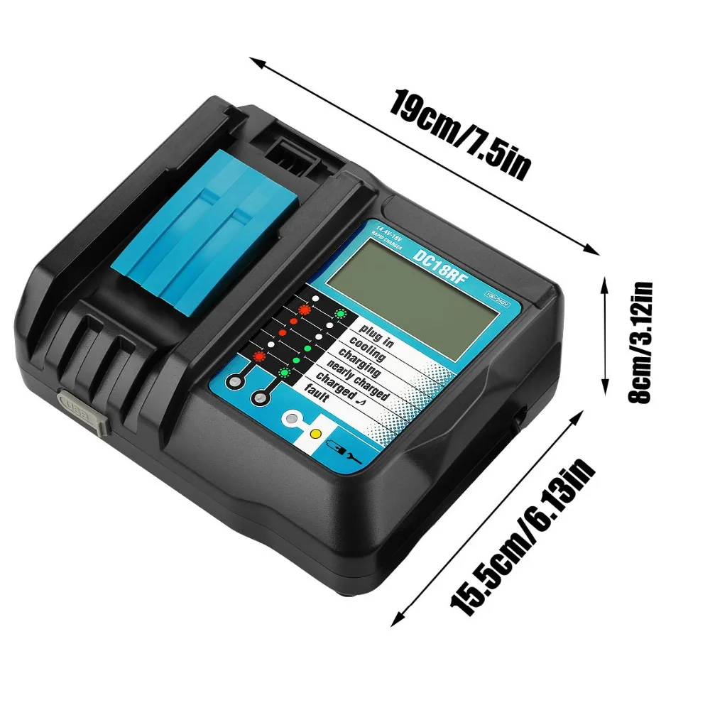 Аккумулятор для MAKITA BL1880 BL1860 BL1830 + 3A 18 в 12 Ач 12000 мАч | Электроника