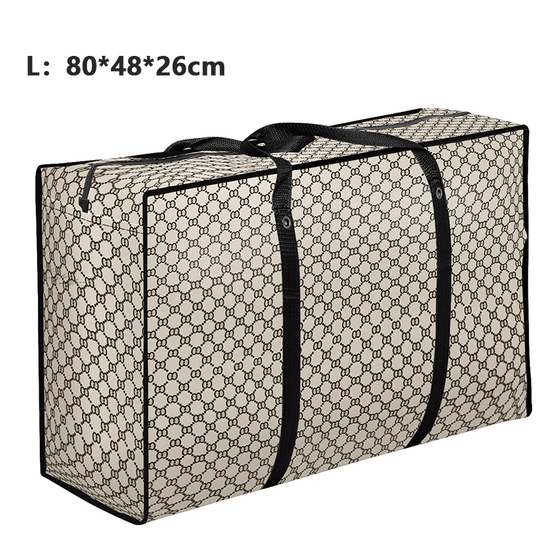1L 80X48X26cm Большая сумка для путешествий, большая тканая сумка для путешествий, сумка для сортировки одежды из водонепроницаемой пленки, Большая вместительная сумка для доставки - Цвет: 1L 80X48X26cm