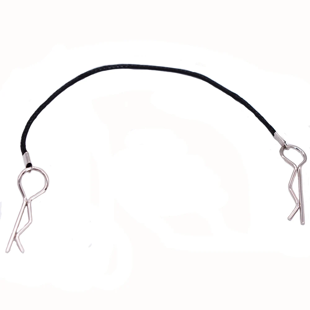 2 шт. черный зажим для крепления к корпусу RC зажимы R с веревками 1/8 гусеничного