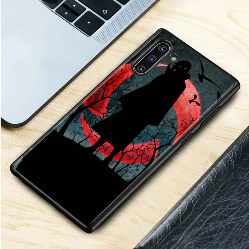 Черный силиконовый чехол аниме Наруто для samsung Galaxy Note 10Plus 10 Pro 9 8 S10 S9 S8 Plus S7 S6 Чехол Для Телефона - Цвет: Style 08