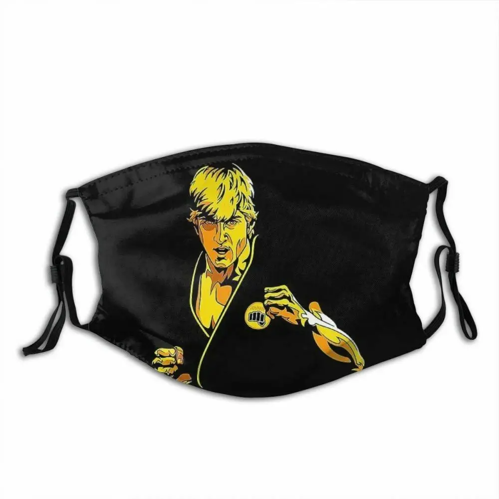 

Miyagi Judo Karate Kid Cobra Kai Johnny Strike Printed Mouth Covering Washable Reusable Fabric Face Mask with Filter