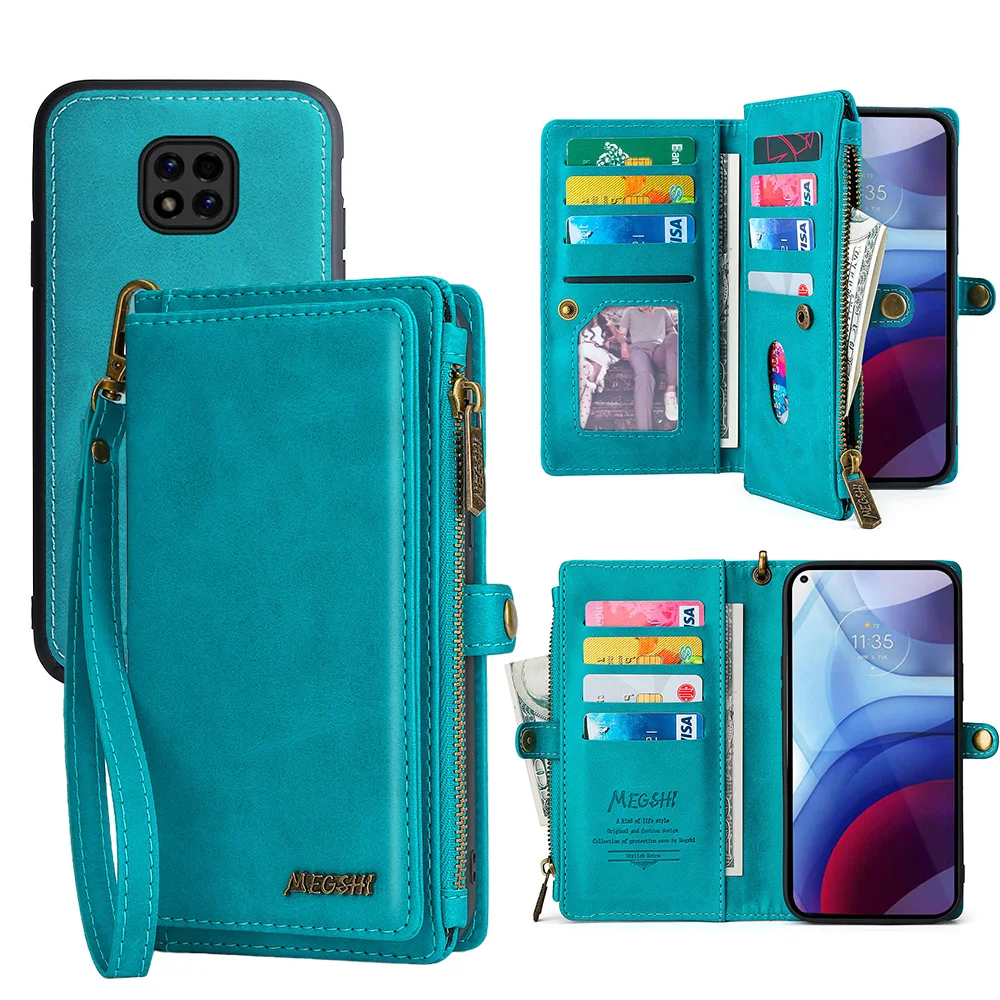 

Wallet PU Leather Phone Case For Motorola Power2021 Stylus2021 Play2021