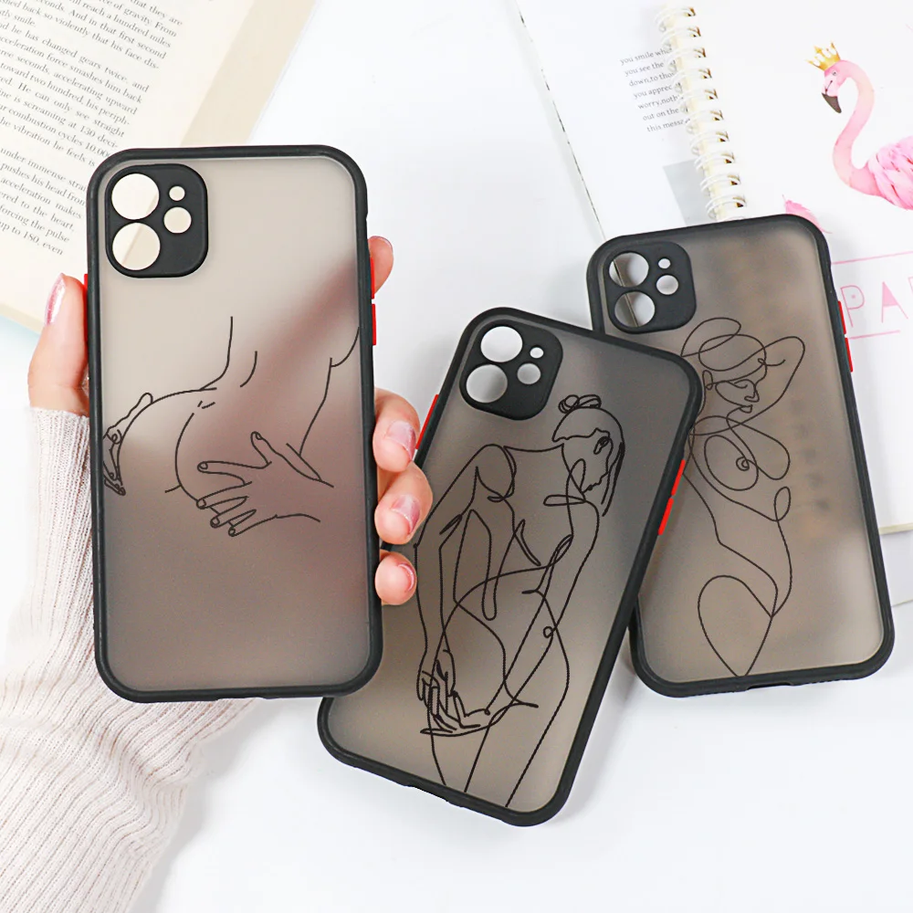 Case For iPhone 11 Coque Shockproof Case iPhone 13 Pro Max Cover iPhone 12 7 XR 8 Plus 6S XS X SE 2020 13Mini Sexy Cover Hard PC