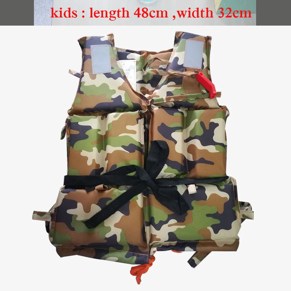 Kids 48cm 32cm Профессиональный Мужской спасательный жилет плавучести плавания безопасности на лодках для женщин спасательный жилет со свистком безопасности для детей и взрослых - Цвет: Kids 48cm 32cm