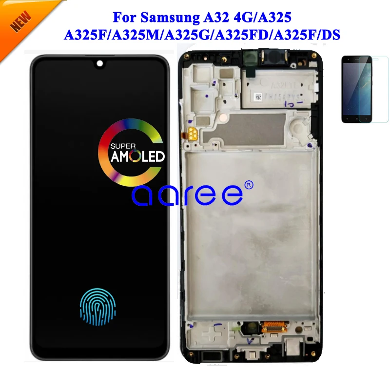 Super AMOMLED Оригинальный ЖК-дисплей для Samsung A32 A325F 4G ЖК-экран сенсорный дигитайзер в
