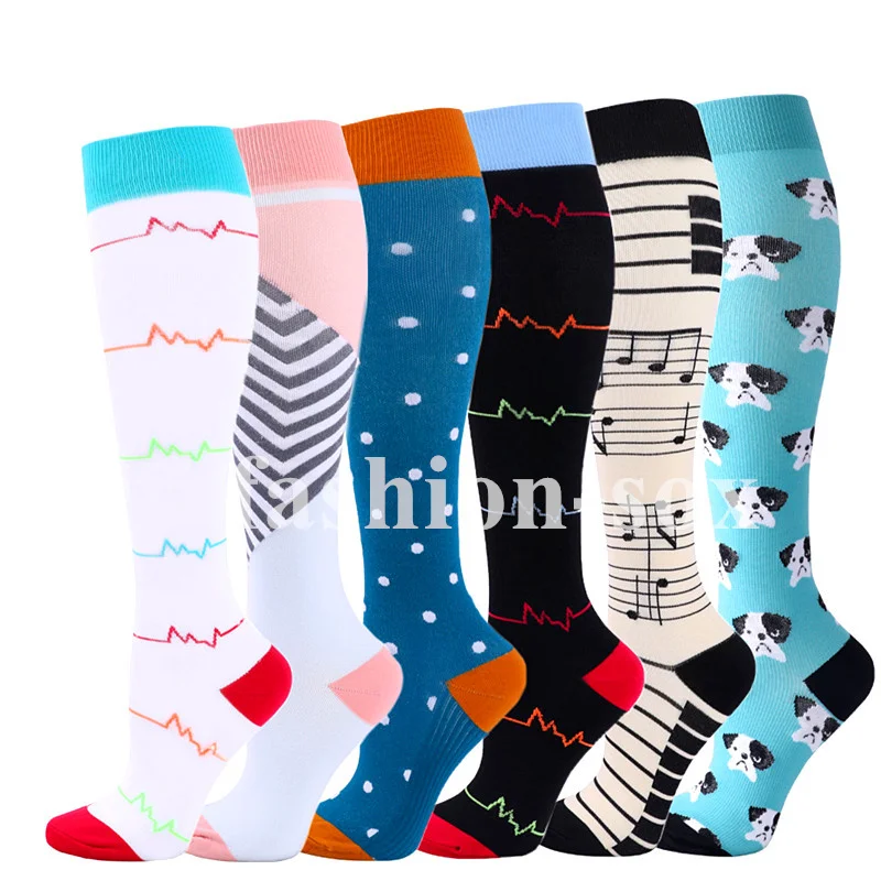 

Runnng Compression Socks Fit For Medical,Edema,Diabetes,Varicose Veins,Pregnancy, Marathon Men Women Fitness Nursing Socks