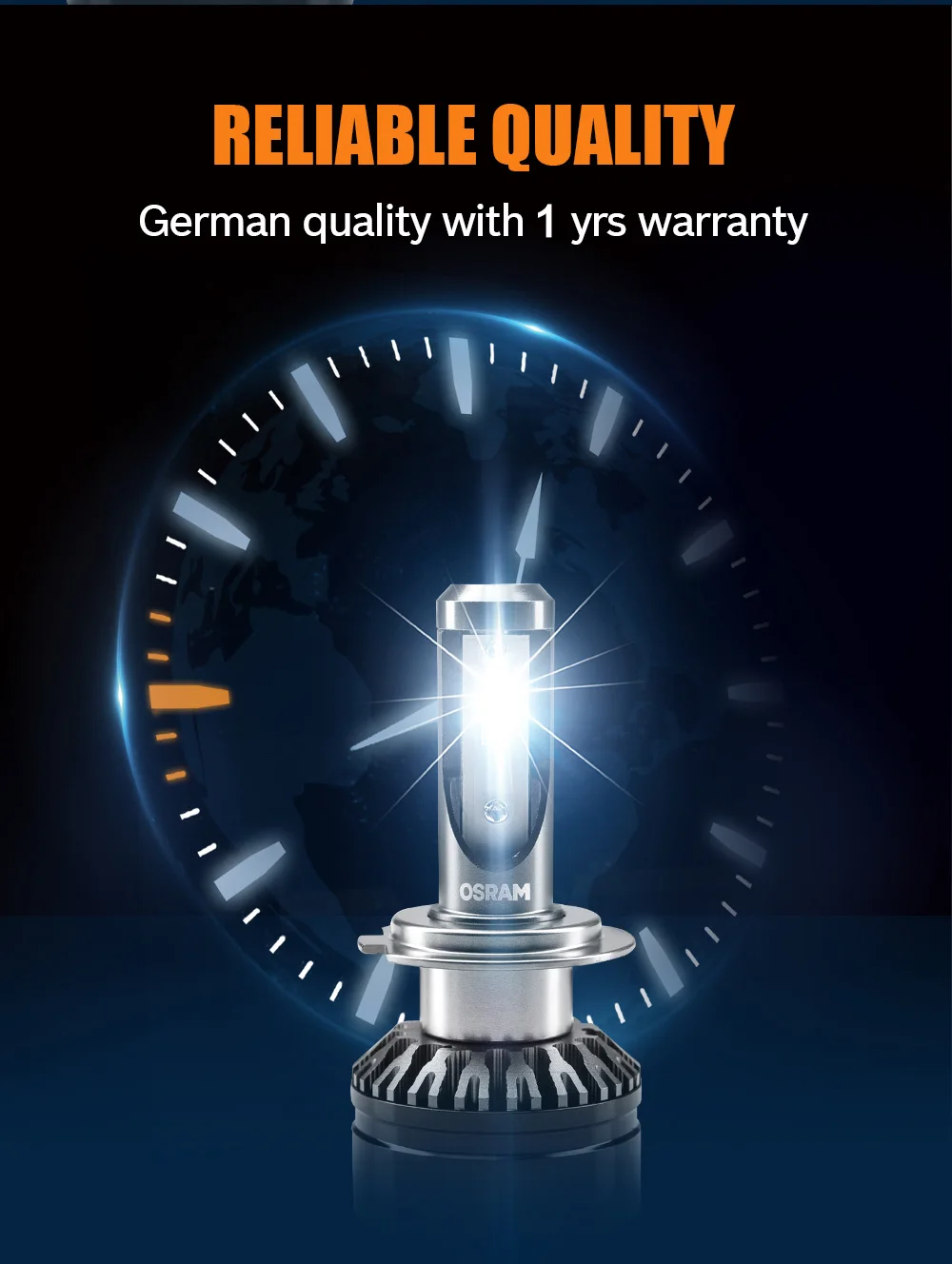 Лампа Ксеноновая OSRAM H7 светодиодный фар автомобиля H11 H1 H4 светодиодный лампы HB4 HB3 9005 9006 светодиодный фар автомобиля лампы 12v 19 Вт 6000K увеличить яркость 50