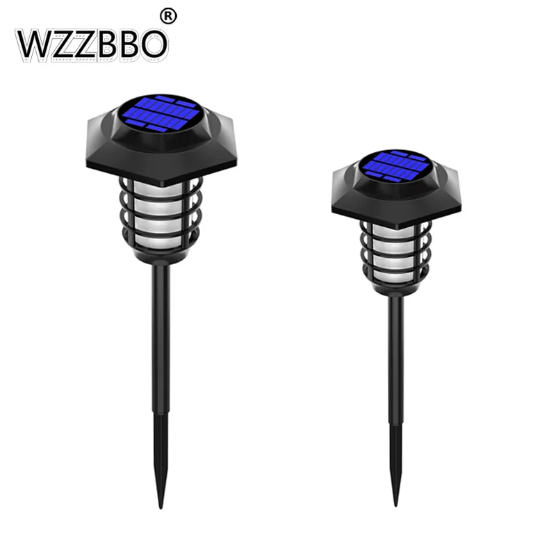 

2 IN 1 LED Solar Garden Light Flame/White Light Waterproof Lamp Courtyard Path Lawn Spotlight