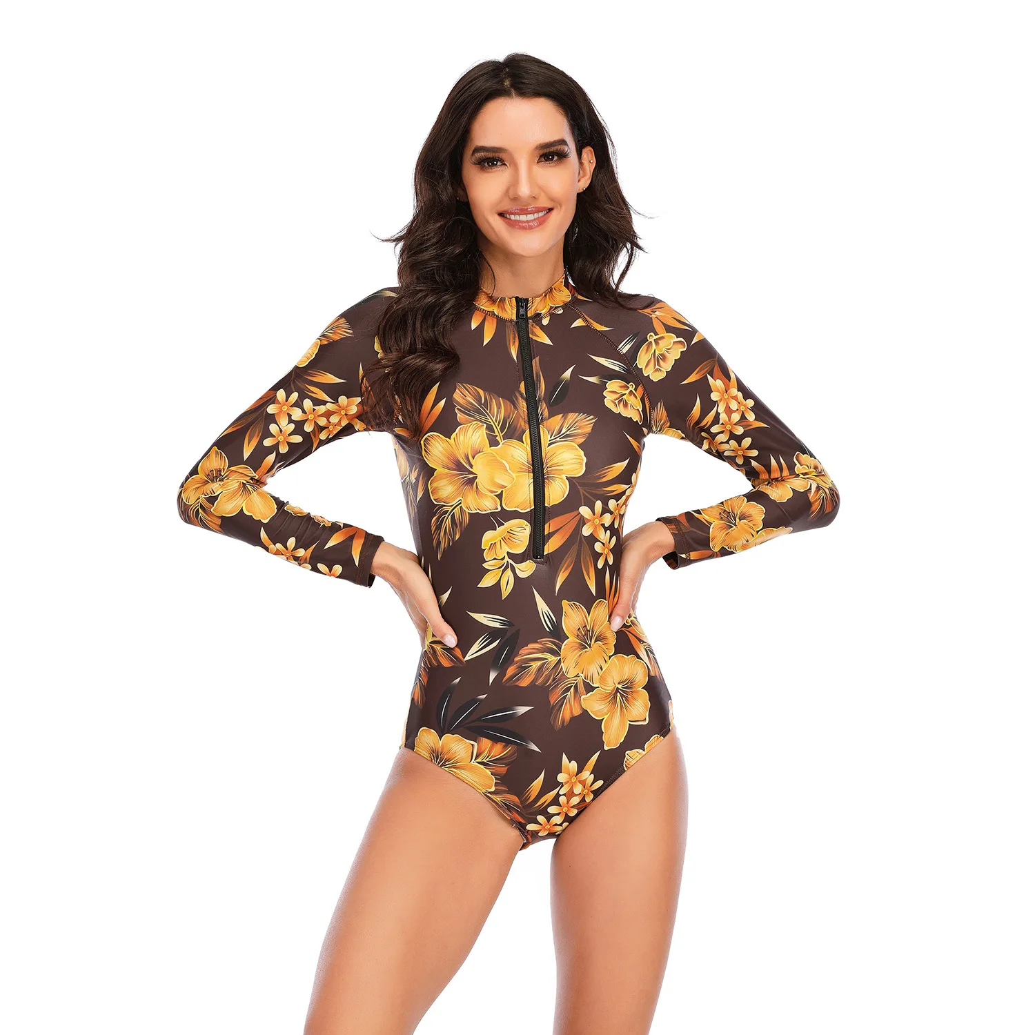 

surfsuit sunscreen swimsuit Waist Bikini Swimwear Push Up Bikini Set Biquini Summer Beach banador traje de bano Maillot de bain