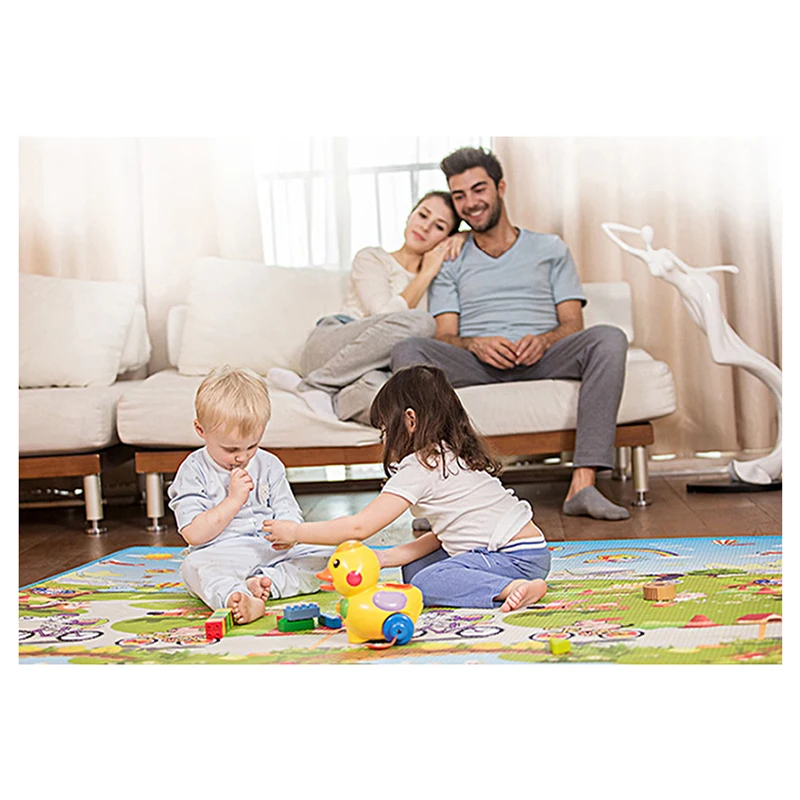 Детский коврик для ползания 6 5 мм двухсторонний EPE детский влагостойкий анти