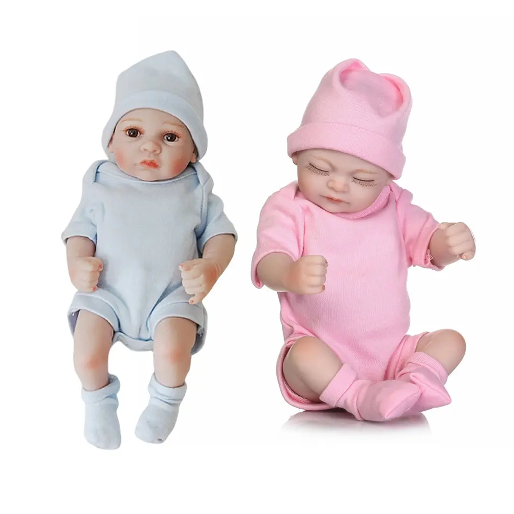 Силиконовые куклы Новорожденные 10 см виниловые Имитаторы хлопковая игрушка