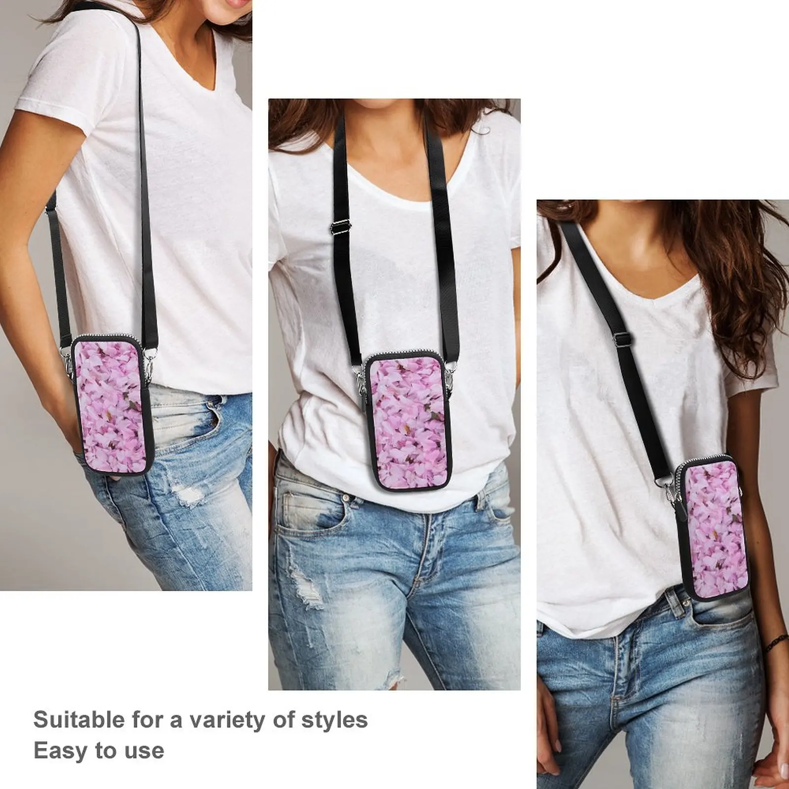 

Cherry Shoulder Bag Travel Female Mobile Phone Bag Fashion Vintage Purse