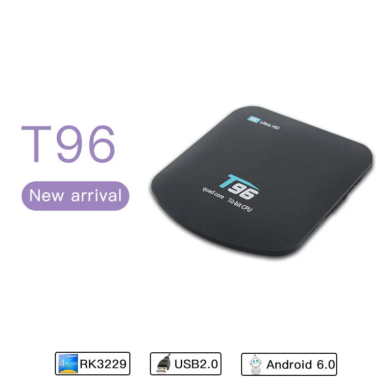Android BOX WiFi телеприставка 4K * 2K 6 0 Интернет ТВ приставка 1G/8G четырехъядерный 100M LAN KODII