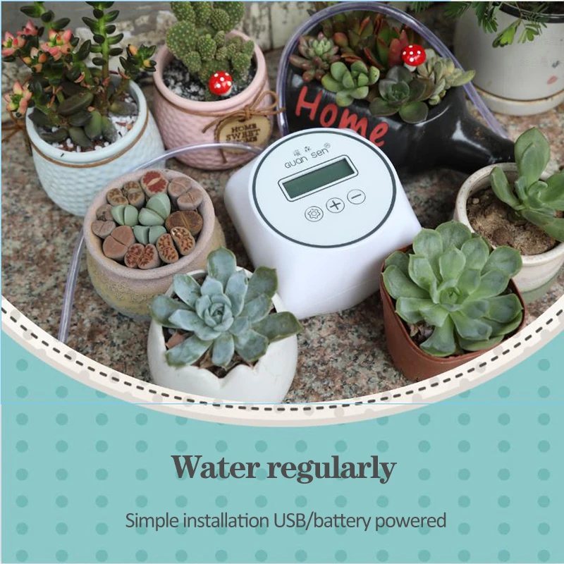 Garden Automatic Watering Device Intelligent Drip Irrigation Water Pump Controller Flowers Plants Timer System Set | Дом и сад