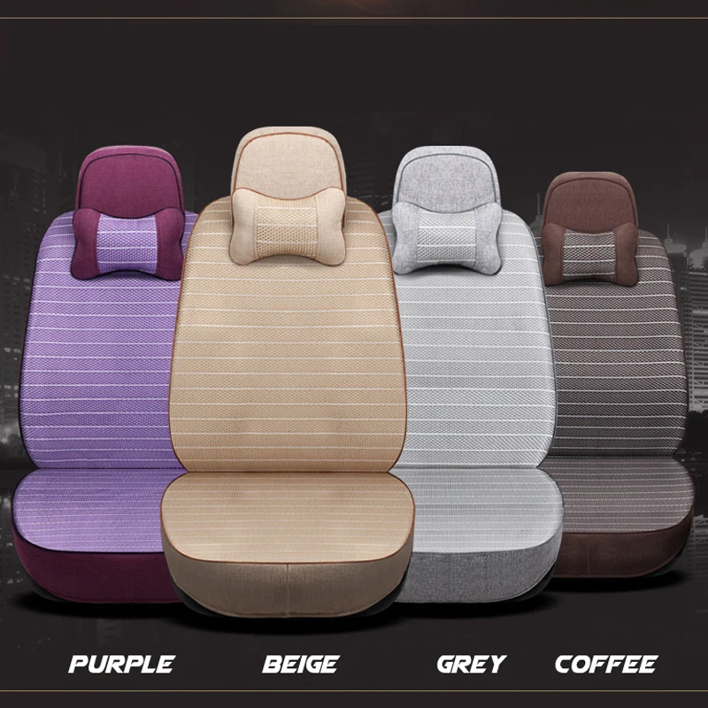 Защитный чехол для автокресла CARTAILOR Ice Silk & Linen Skoda Octavia чехлы сидений аксессуары
