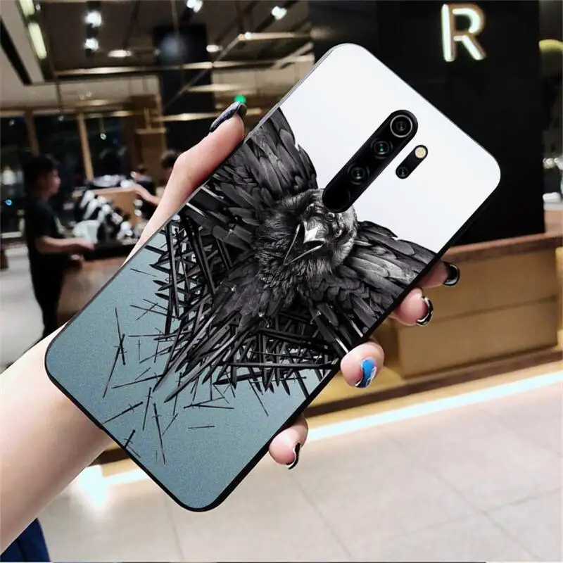 Горячая Распродажа ворона темная мягкая черная фотосессия для Redmi Note 9 8 8A 8T 7 6 6A 5 5A