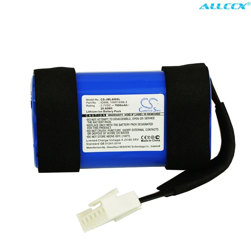 Аккумулятор Cameron Sino 7800 мАч/10200 мАч для JBL Charge 4 4BLK 4J jblcharge 4bluam|Цифровые аккумуляторы|
