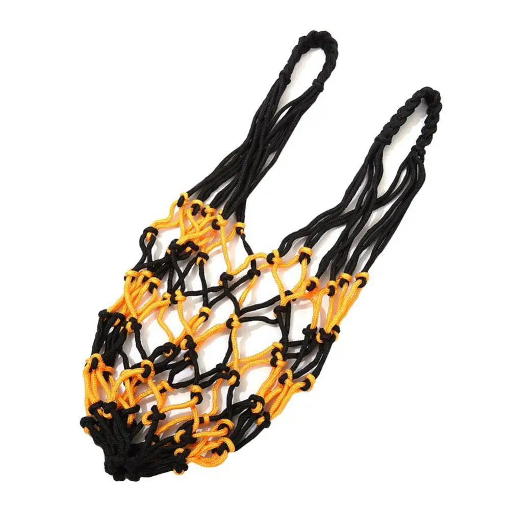 

Double Color Design Portable Hanging Bag Polyester Portable Basketball Football Soccer Volleyball Carry Mesh Net Bag For 1 Ball