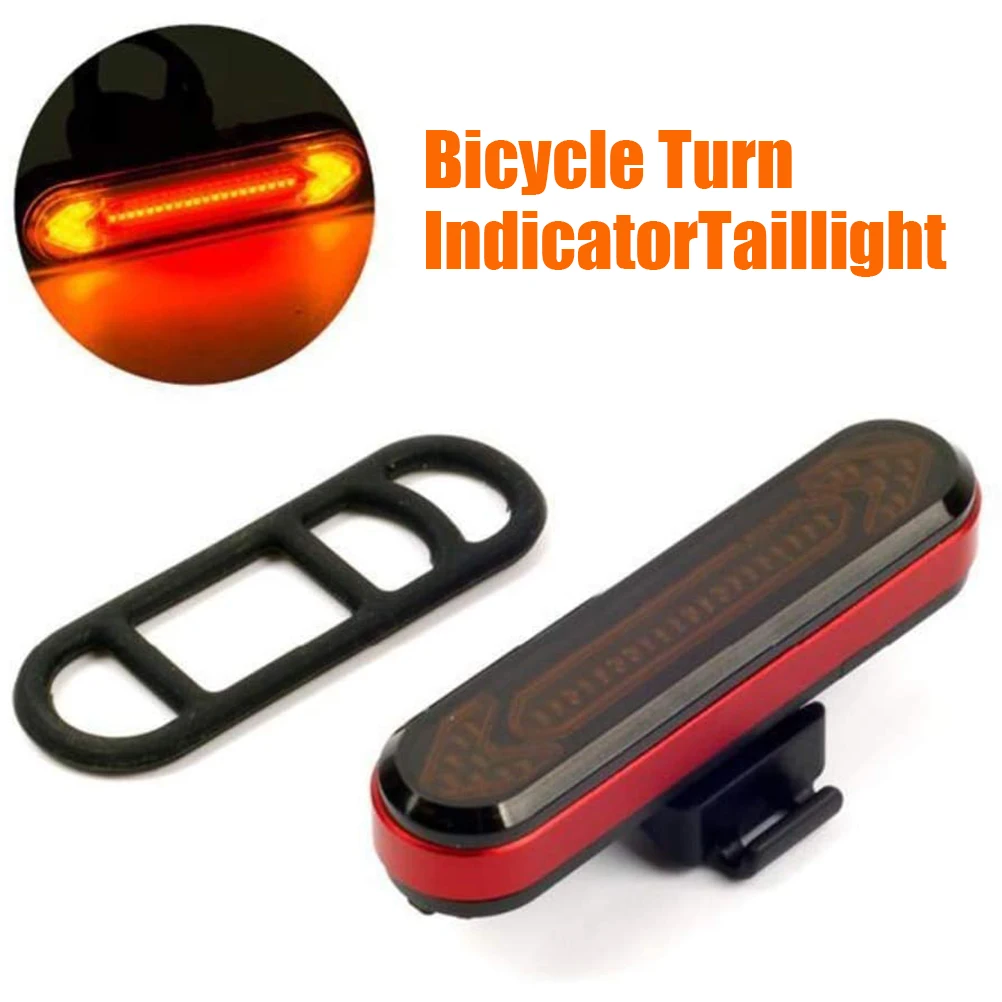 

Wireless Bicycle Turn Signal Brake Light with Remote Control USB Rechargeable Bicycle Tail Light