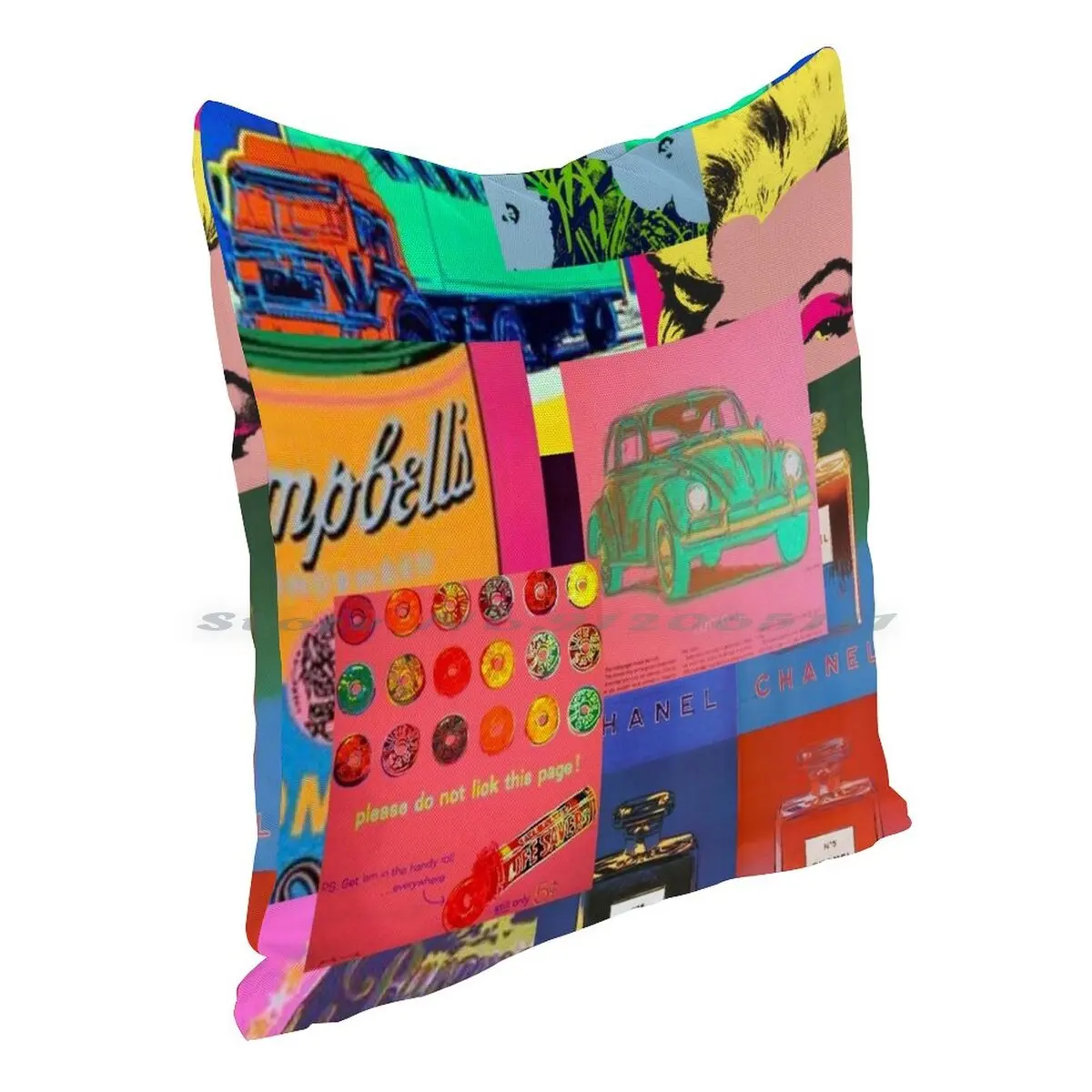Коллаж Подушка Чехол Наволочка хлопковая льняная коллаж поп-арт Веселая