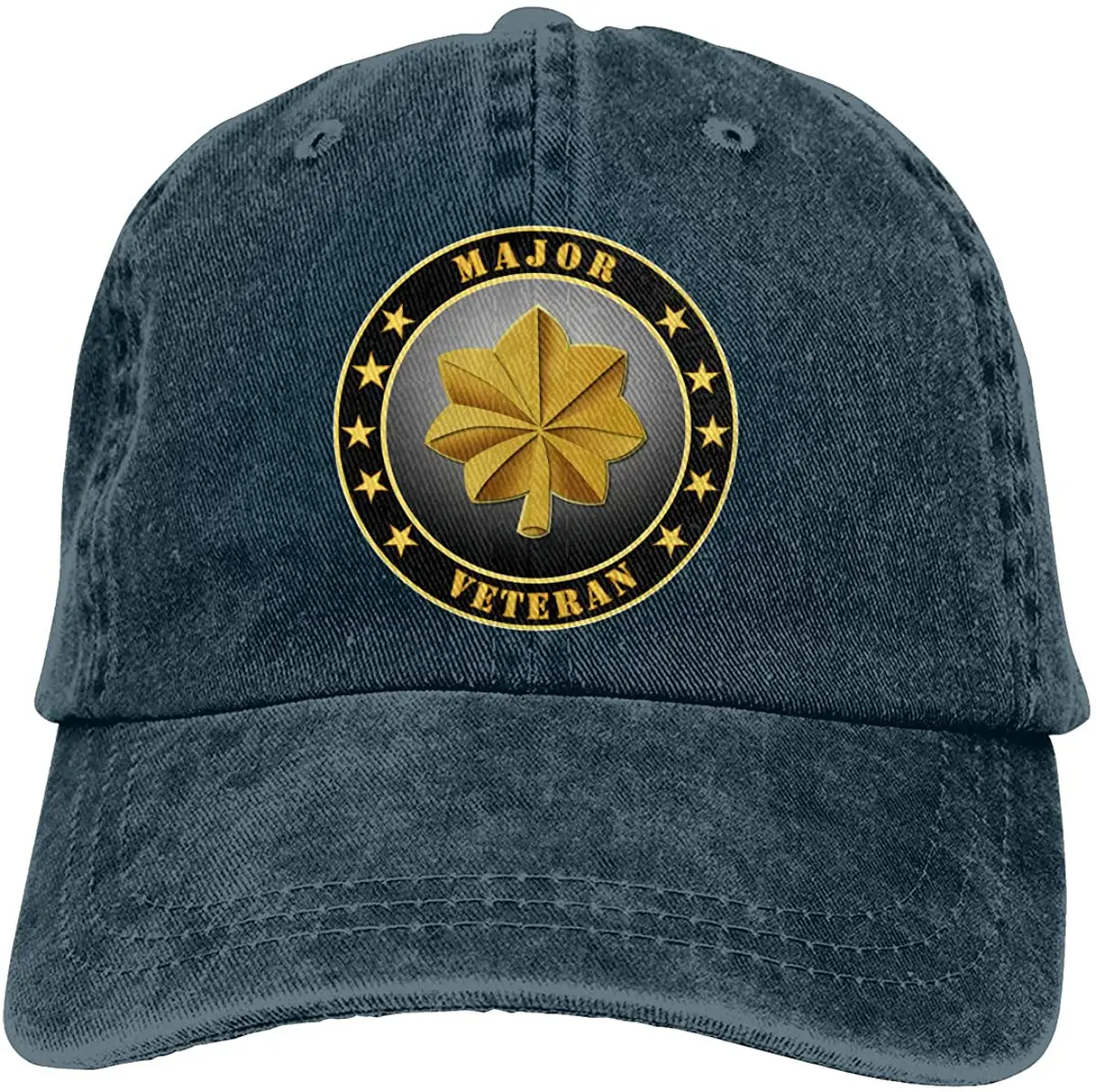 

Army Major Veteran Adjustable Baseball Caps Denim Hats Cowboy Sport Outdoor