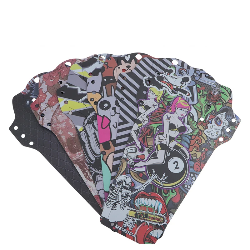 

Mountain Bike Mudguard Personality Ultralight Rainguard Front-Rear Wheels Lengthened Mud-proof and Waterproof Short Mud Tiles