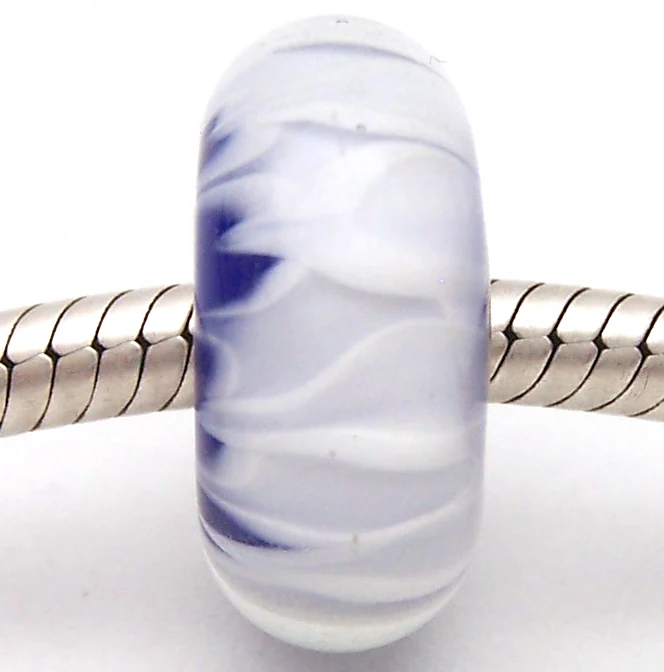 

PJG2387 100% S925 Sterling Silver Beads Murano Glass beads Fit European Charms Bracelet charms diy jewelry Lampwork GlassBeads