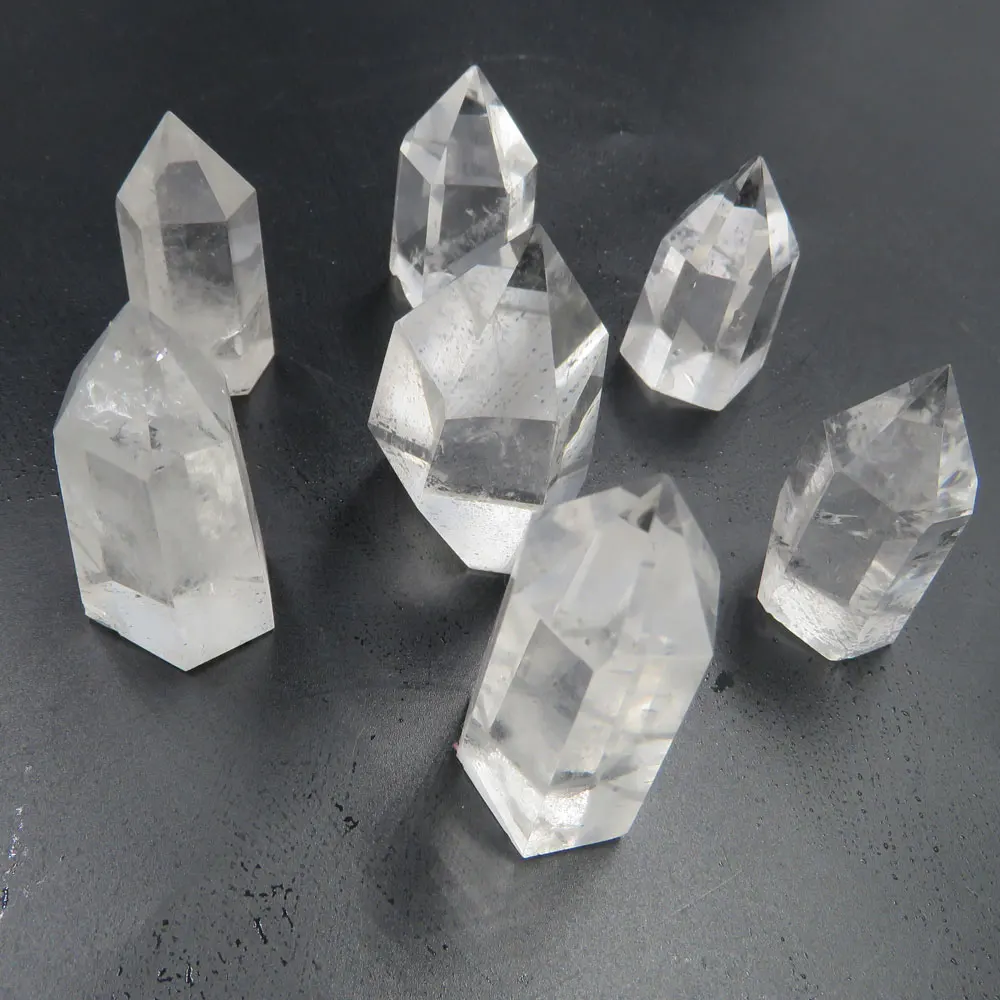 ( 7 pcs/lot ) 138g Rare Natural Small Clear Quartz Single Terminated Crystal Wands Reiki Healing for 2020 Holiday Gift | Дом и сад