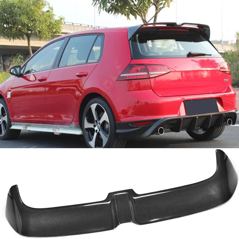 Автомобильный задний спойлер на крышу багажника для VW Golf VII 7 GTI R Hatchblack 2014 2017