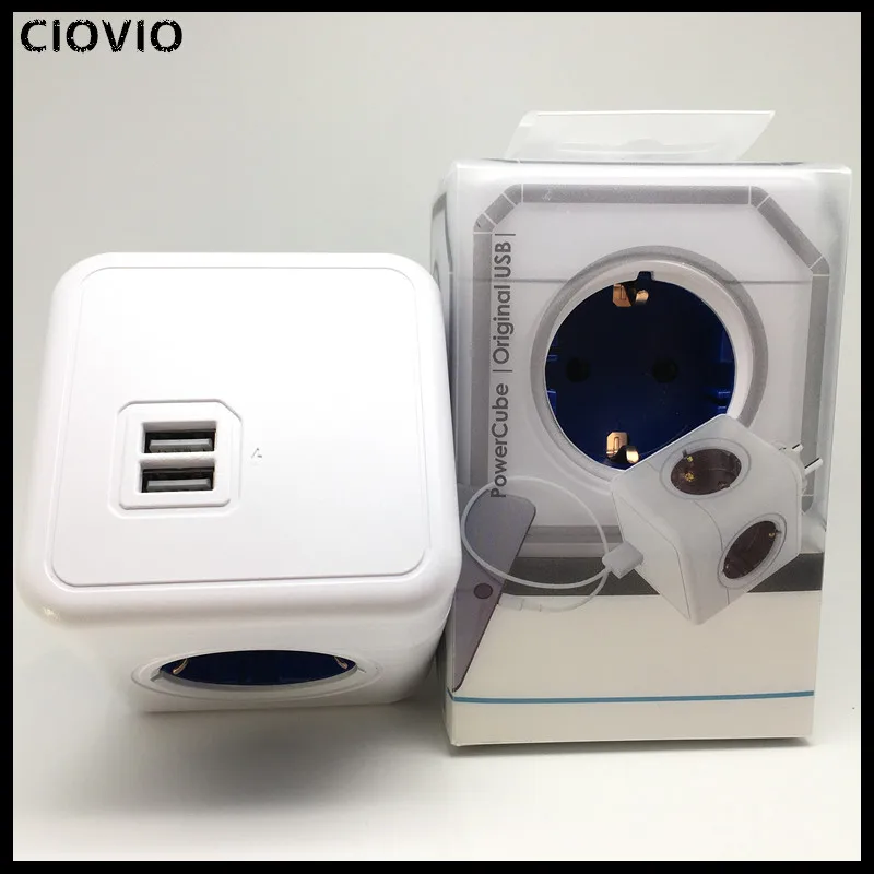 Интеллектное устройство передачи энергии Cube розетка стандарта евроcоюза 4 выхода