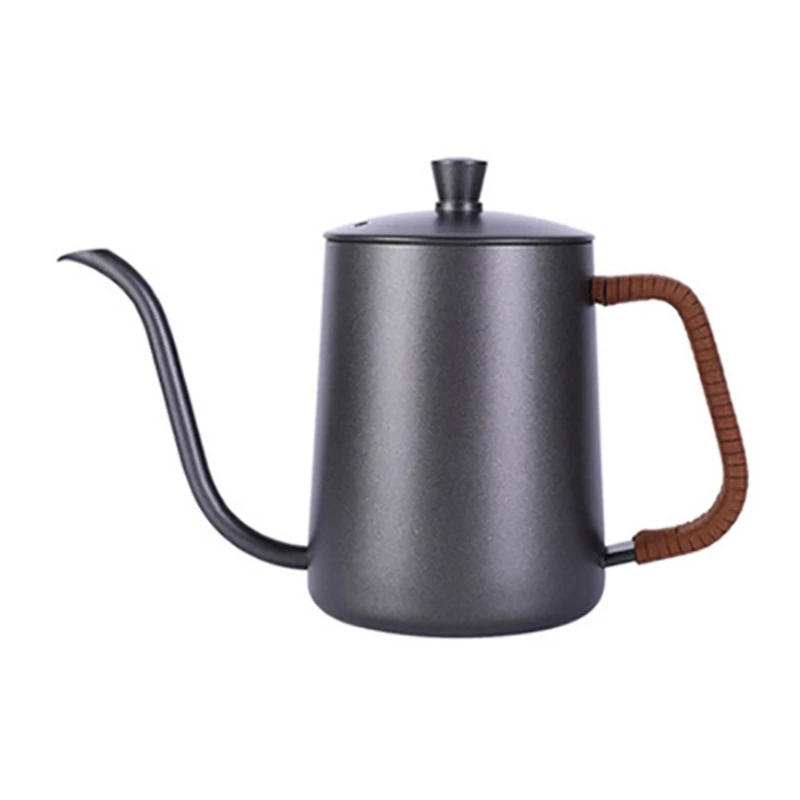 

Dripping Kettle 350Ml Coffee Teapot Non-Stick Stainless Steel Gooseneck Dripping Kettle Swan Neck Narrow Mouth