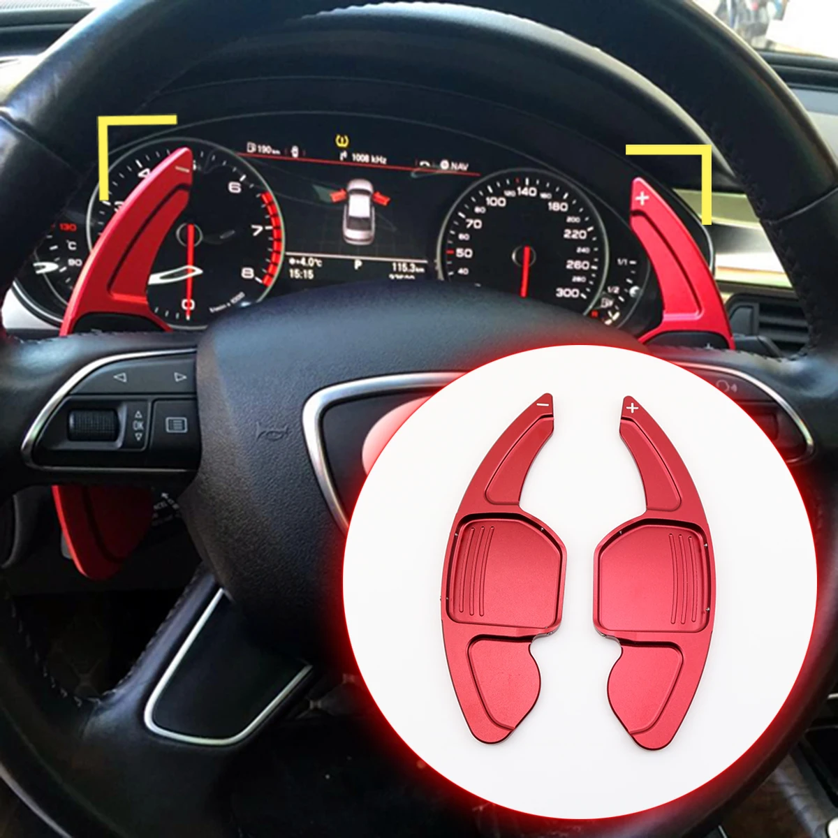 

Car Steering Wheel Shift Paddle Shifter Trim Fit For Audi A3 A6L A7 A8 A4L A5 S3 S5 S6 Q3 Q5 Q7 TT DSG Accessories