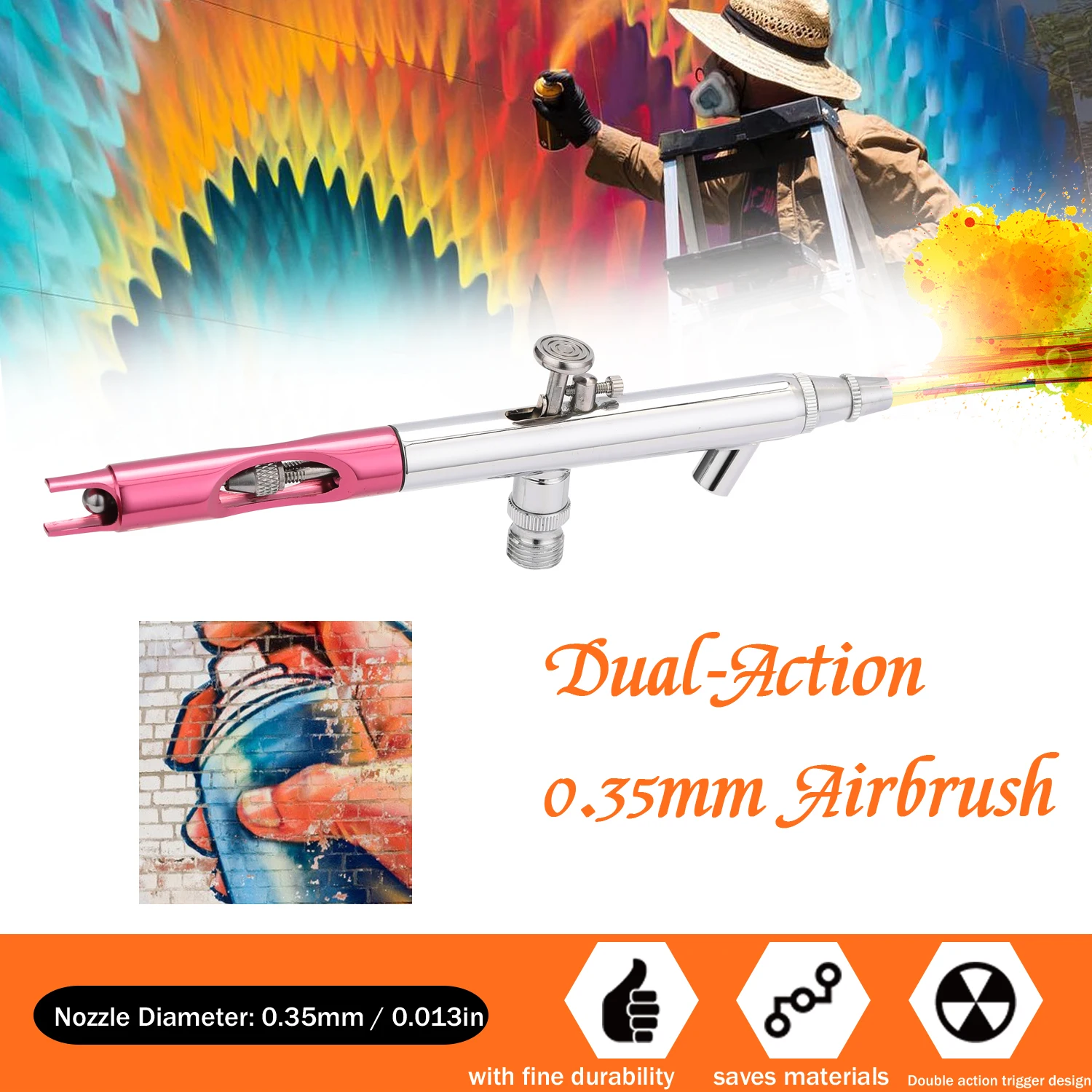 Профессиональный набор аэрографа 0 35 мм для моделирования художественная