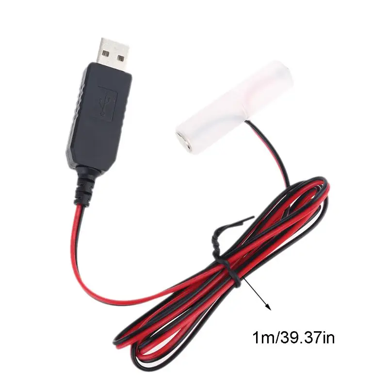 

LR6 AA Battery Eliminator USB Power Supply Cable Replace 1-4pcs 1.5V AA Battery