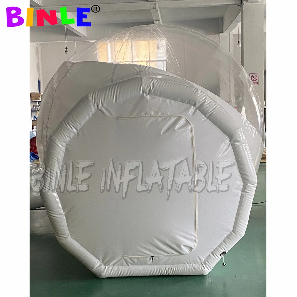 Verkauf 5x 2,5 Meter Transparent Aufblasbare Blase Zelt, Pvc Klare Luft Dome Haus, Iglu Camping Rasen Zelt Mit 1 Zimmer 1 Tunnel Für Verkauf