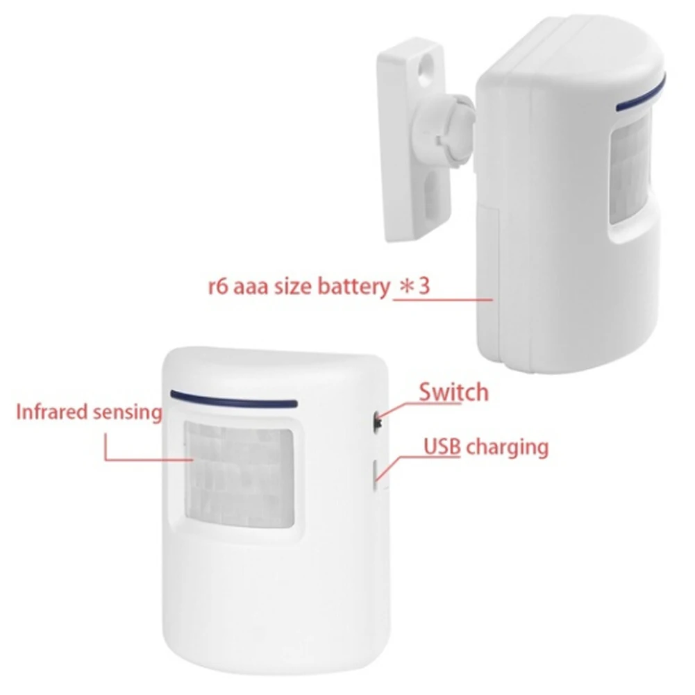 

Wireless Doorbell Motion Sensor Induction Waterproof Alarm Doorbell Welcome Store Bank Doorbell