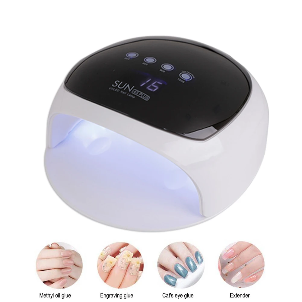 

52W UV Lamp Led Nail Dryer with Sensor LCD Display 4 Timer for Gels Polish Manicure Lamp Fast Curing Timer Nail Lamp