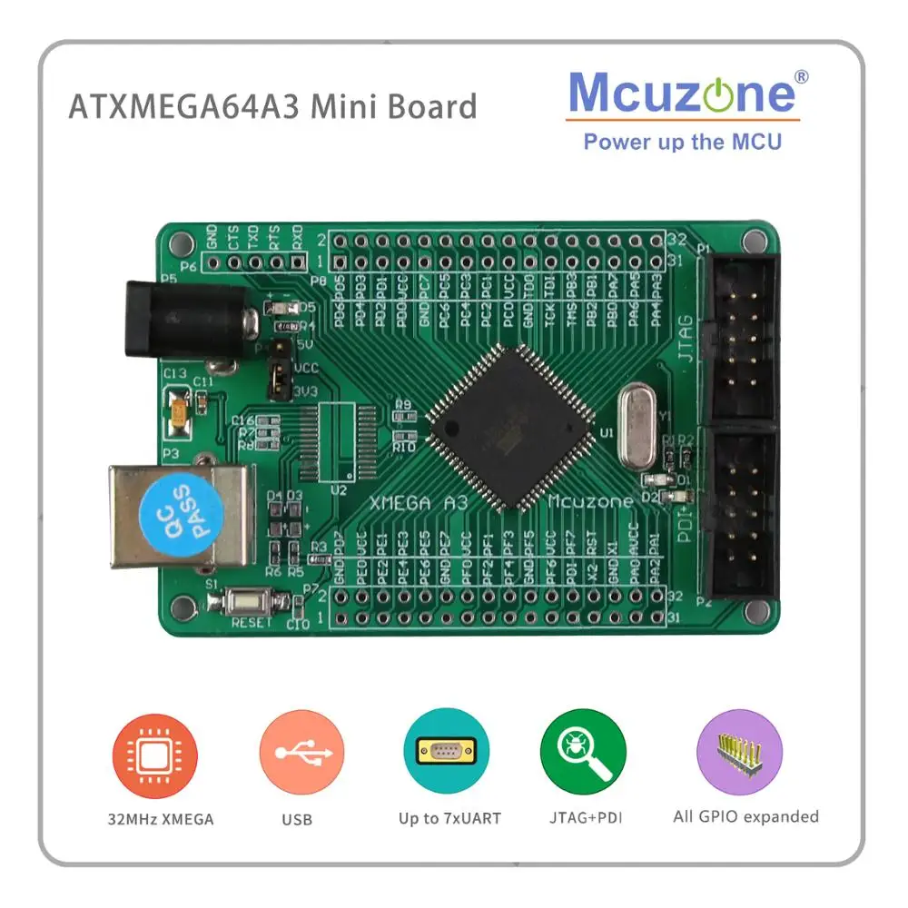 Чип atxmega64a3 au uart AVR ATMEL xmega64A3 64A3 atxmega64 A3 |