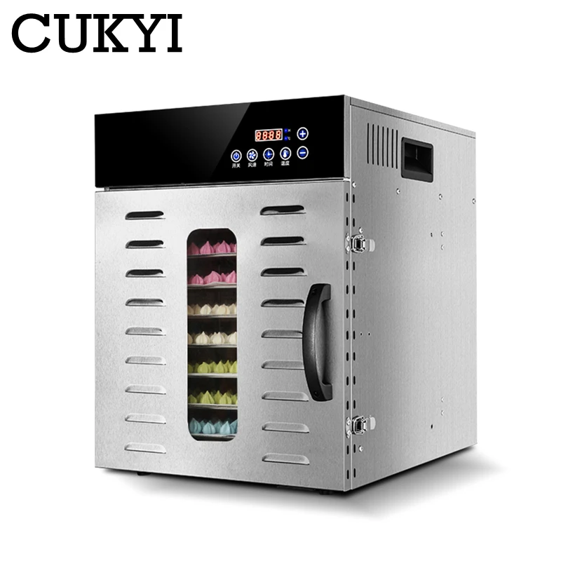 CUKYI 12 слоев автоматическая Еда осушитель нержавеющая сталь Материал