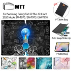 Чехол-книжка MTT для Samsung Galaxy Tab S7 Plus, 2020 дюйма, из искусственной кожи, с подставкой, 12,4, SM-T970