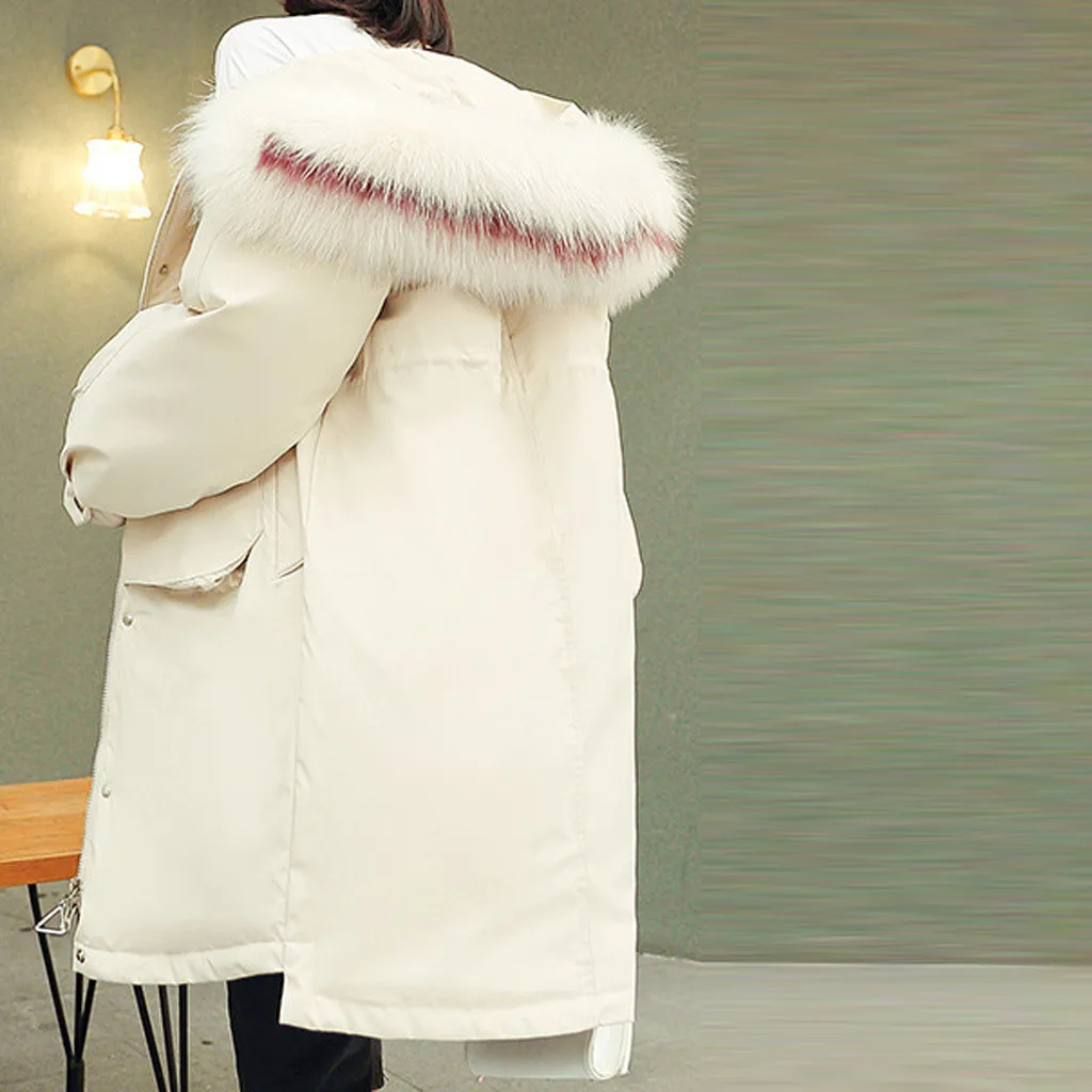 Новинка Розовое женское осеннее пальто с капюшоном зимнее шерстяное длинное на