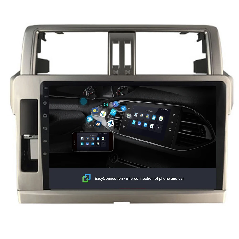 10 2 &quot2 din android автомобильный Радио dvd-плеер для Toyota PRADO 150 2014 - 2019 головное