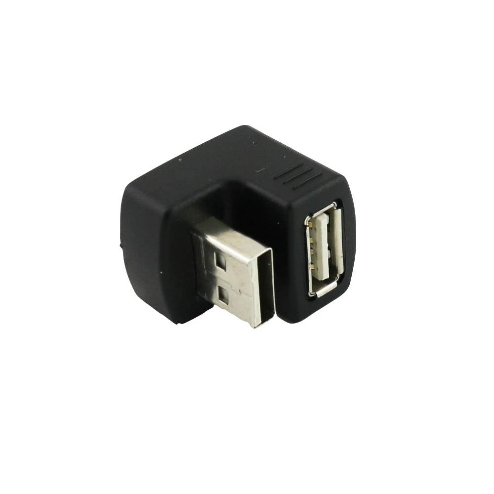 1x USB 2 0 A папа-USB мама угловой конвертер на 180 градусов адаптер Черный |